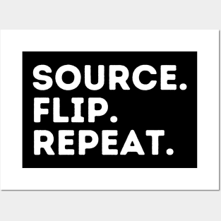 Source Flip Repeat Posters and Art